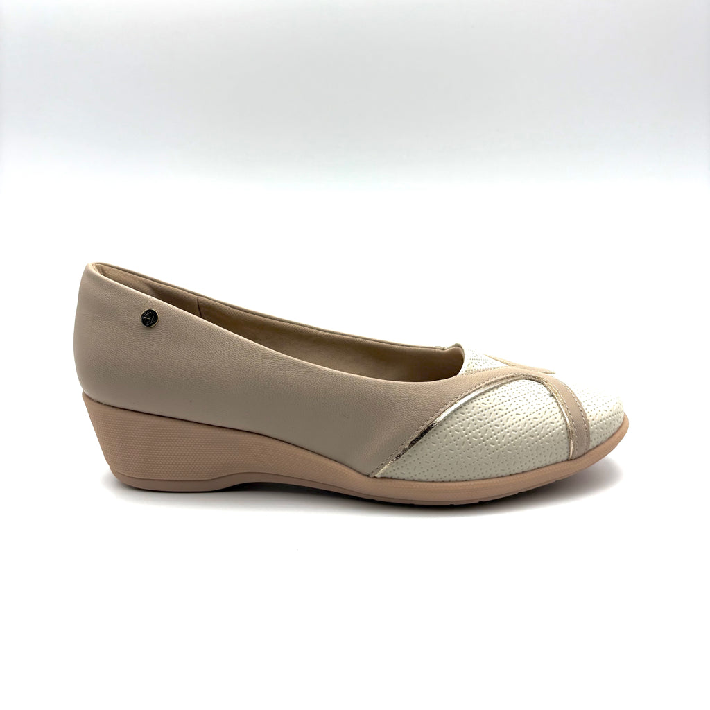 Piccadilly zapato linea crema oscuro