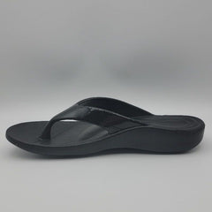 Aetrex Maui Womens black gloss