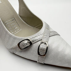 Queen eliz doble pin plata