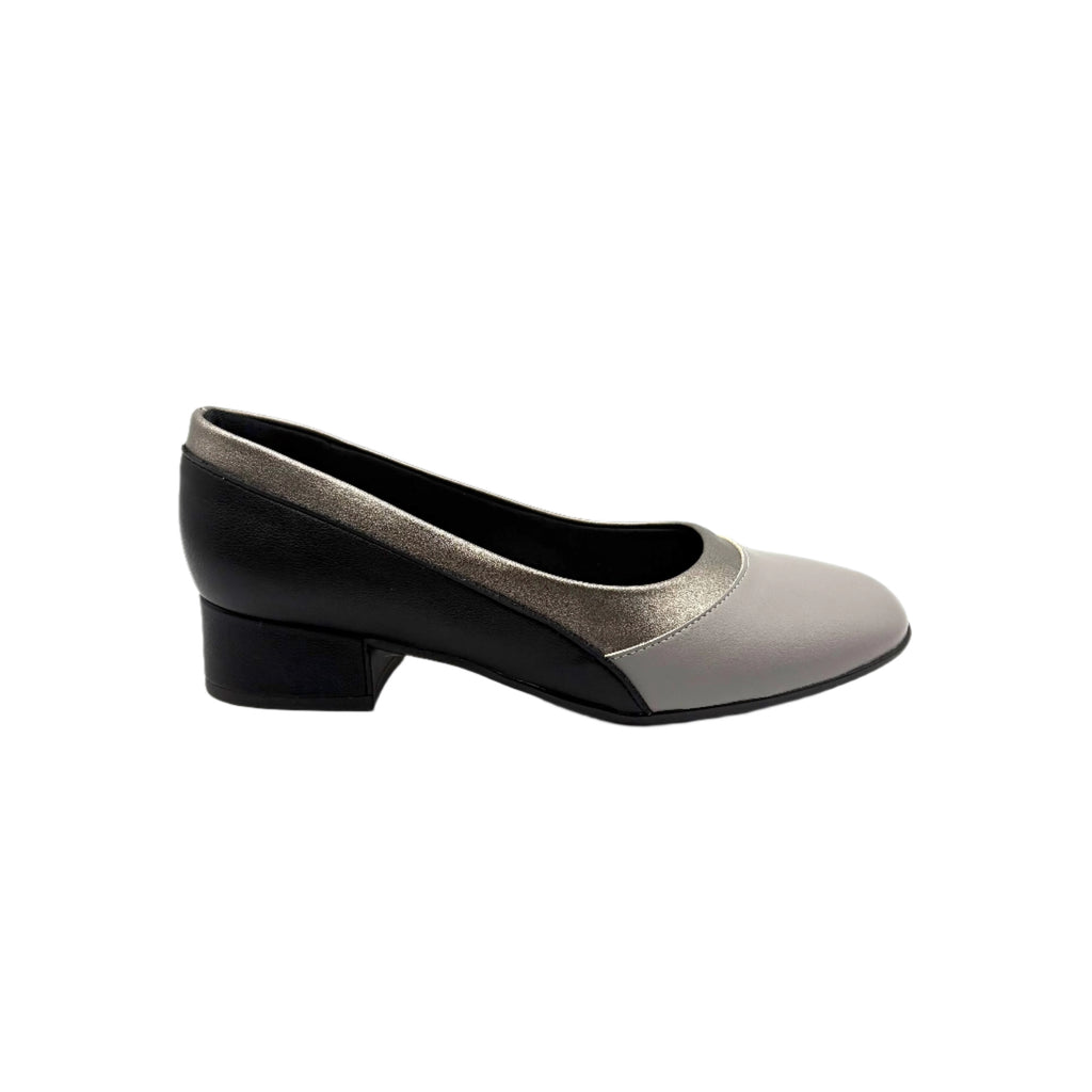 Piccadilly taco bajo negro/gris #145055-3