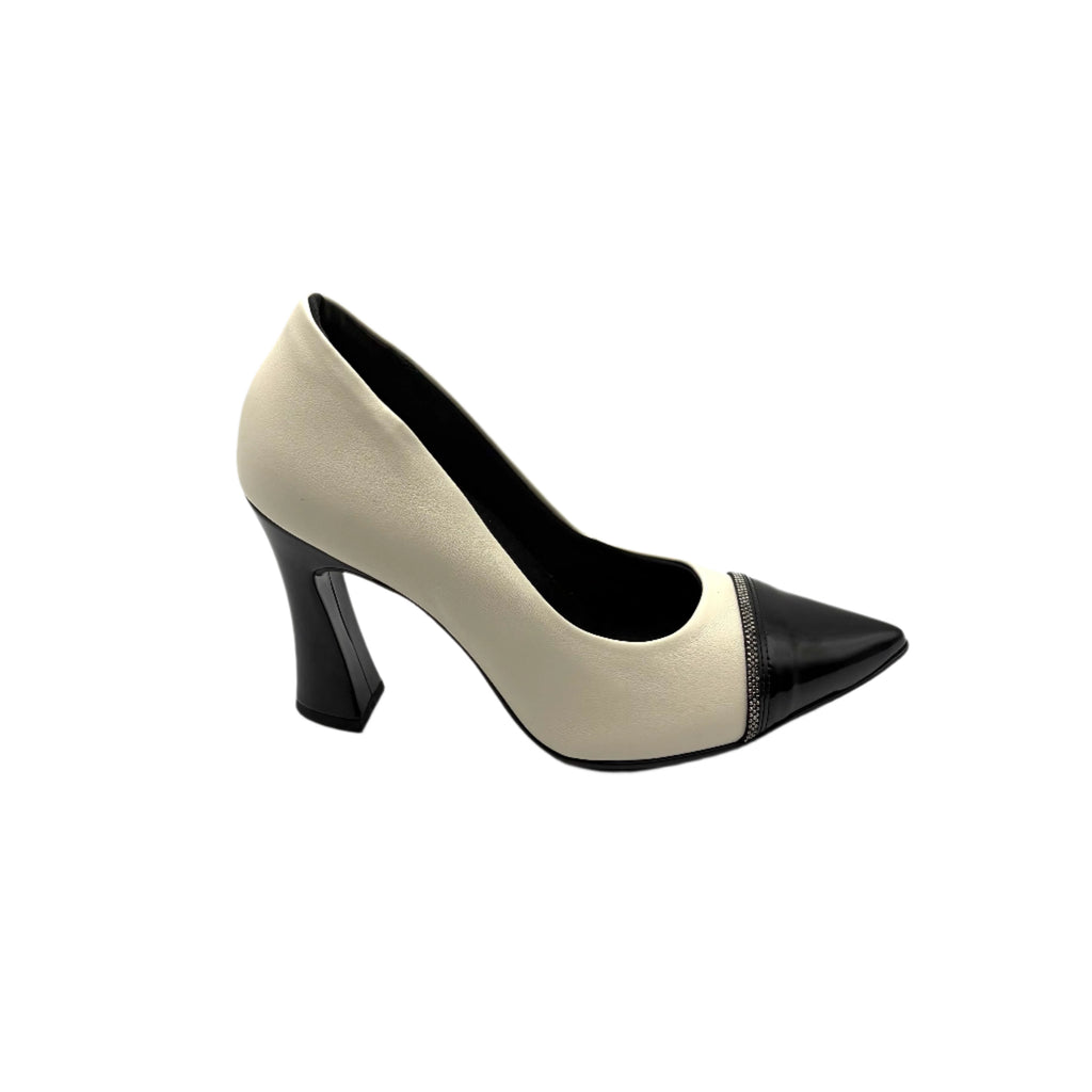 Piccadilly puntiagudo offwhite/charol #749239-1