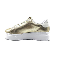 Bottero couro napa tenis blanco dorado
