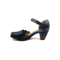 L'ARTISTE PARCHELLE NAVY MULTI#7.5/8