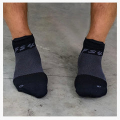 OS1 st Plantar Fascitis Socks No Show Black#L