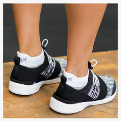 OS1 st Plantar Fascitis Socks No Show Black#L